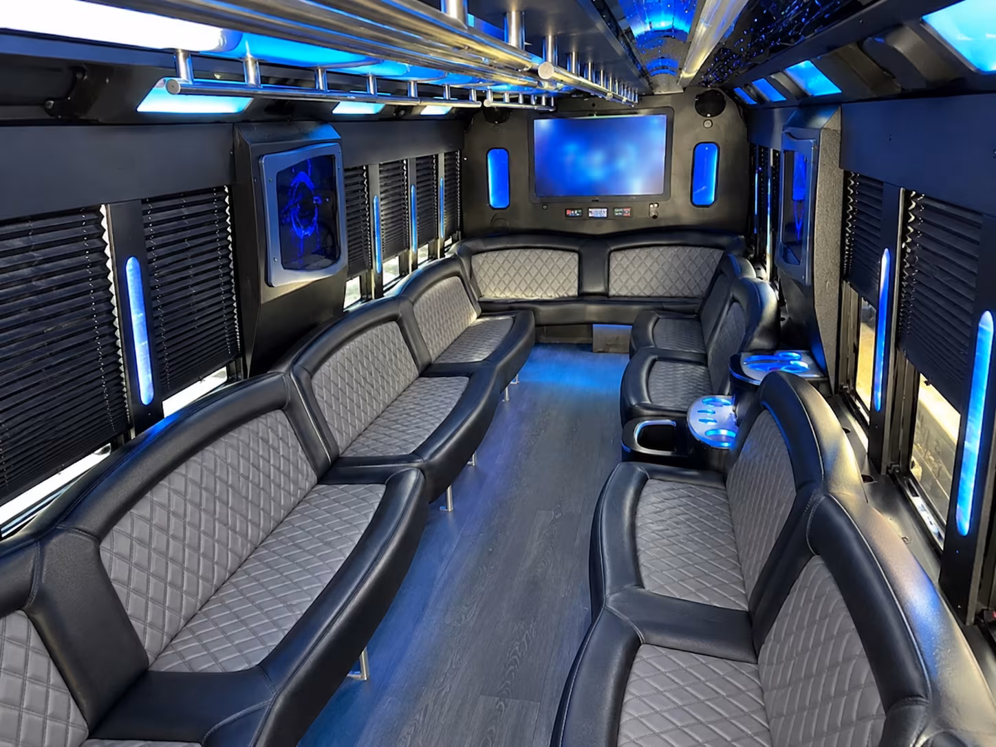 28 Passenger Party Bus Inside
