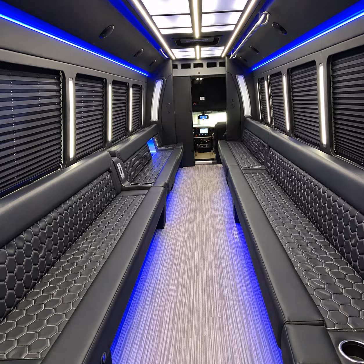 40 Passenger Party Bus Interior