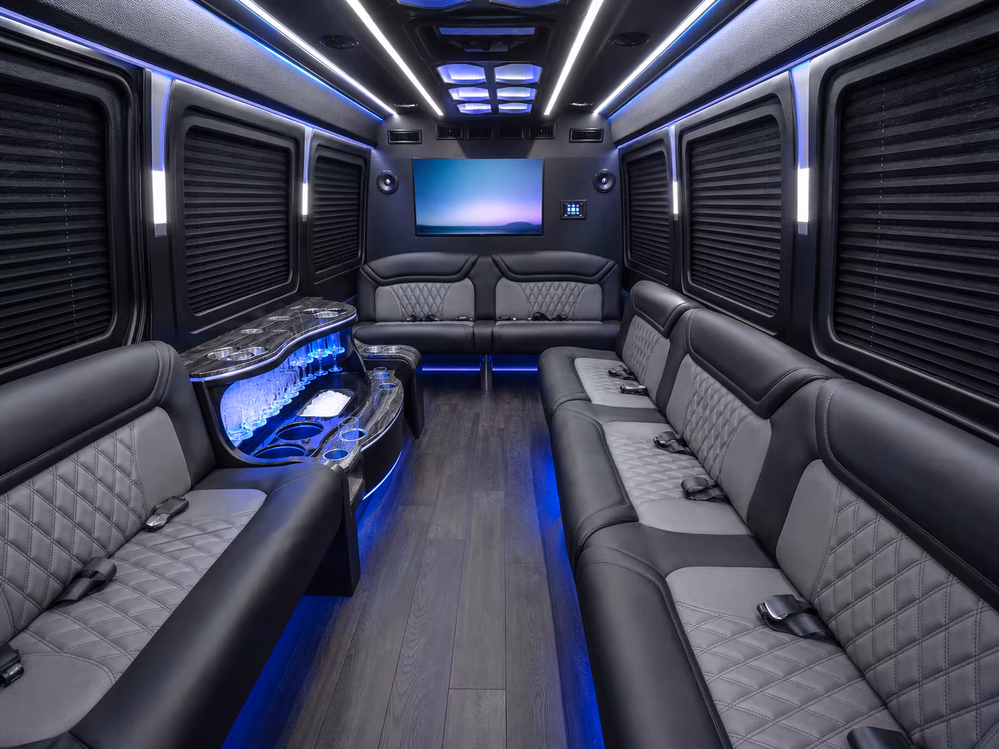 Provo Airport Shuttle & Transportation party bus exterior