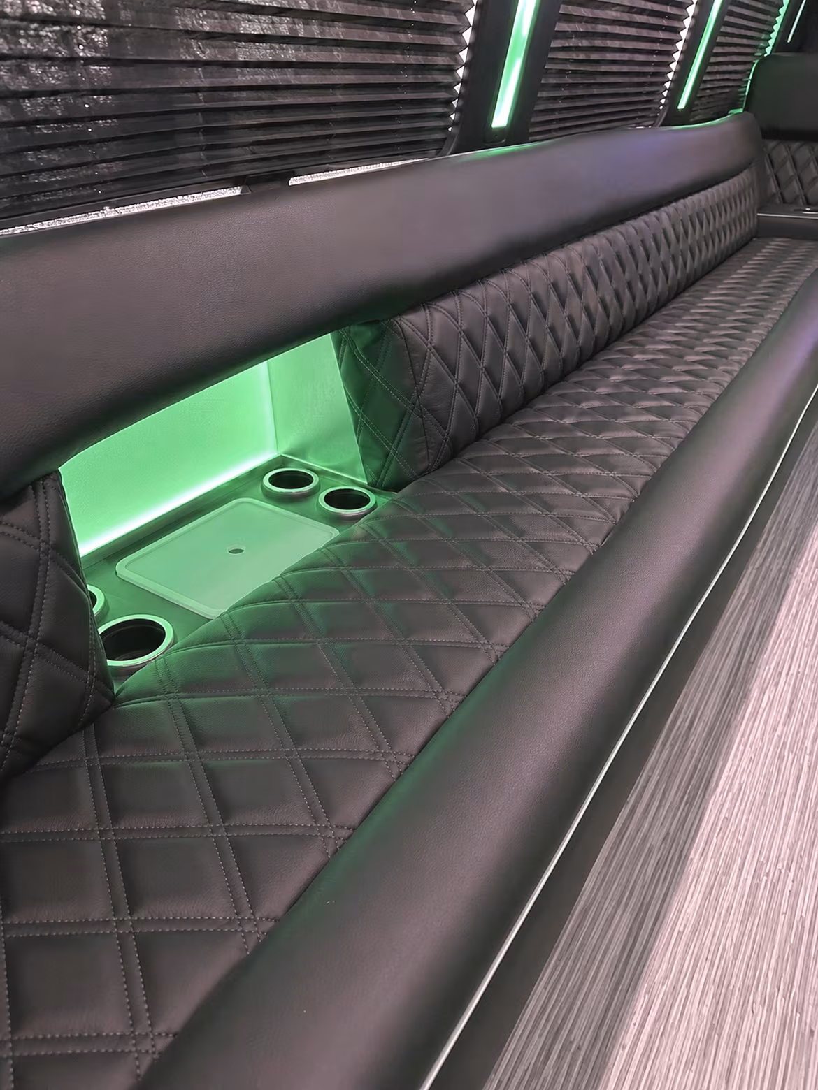 Provo Bachelor & Bachelorette Transportation party bus interior