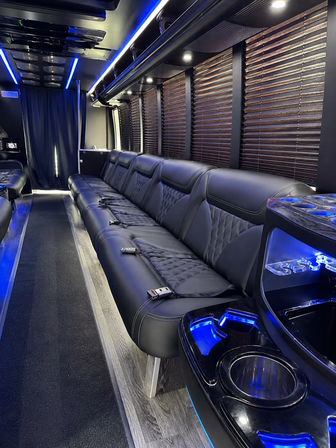 Provo Bachelor & Bachelorette Transportation onboard seating