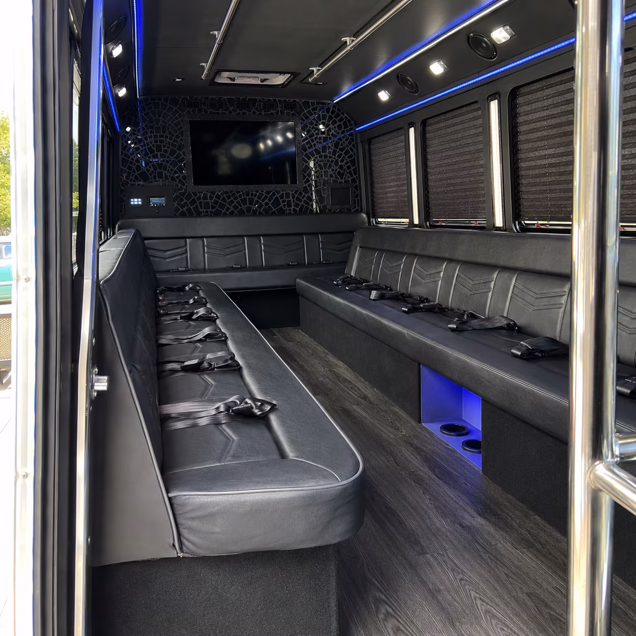 Provo Private Event Transportation party bus exterior