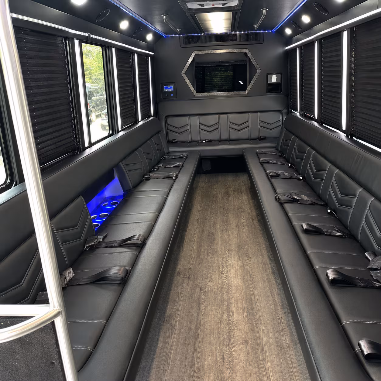 Provo Private Event Transportation party bus exterior