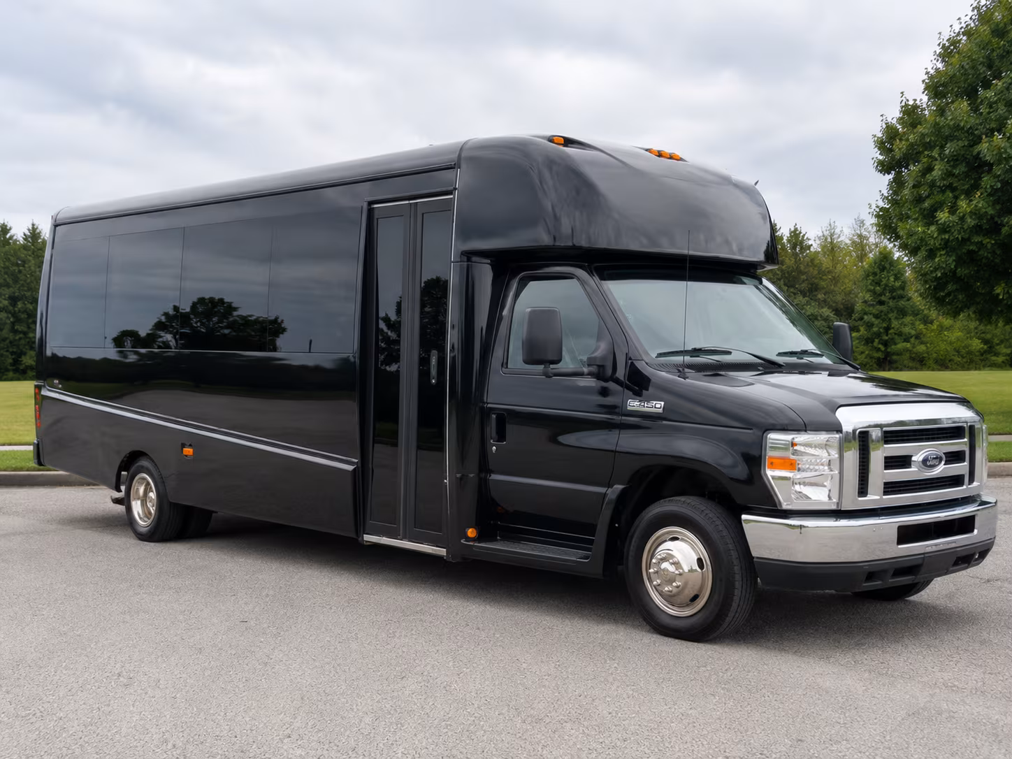 Provo School Event Transportation party bus exterior