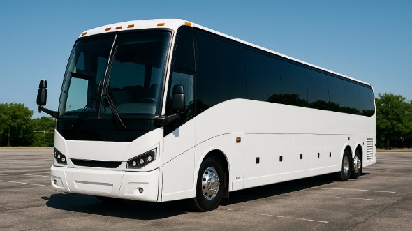 Exterior of Charter Bus Company Provo's 45 Passenger Charter Bus in Provo