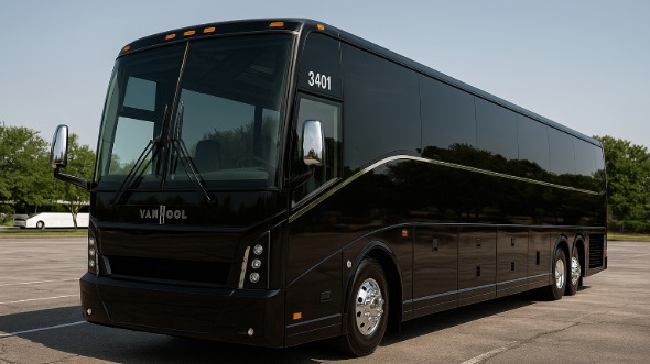 Exterior of Charter Bus Company Herriman's 50 Passenger Party Bus in Herriman