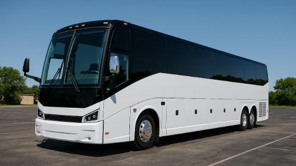 Exterior of Charter Bus Company Lehi's 50 Passenger Party Bus in Lehi