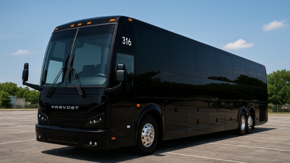 Exterior of Charter Bus Company Provo's 51 Passenger Charter Bus in Provo