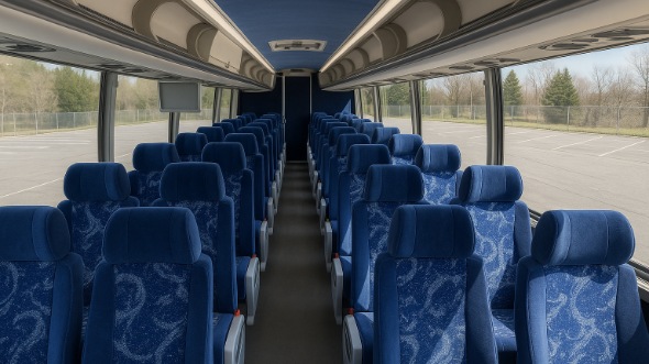 Interior of Charter Bus Company Provo's ADA Charter Bus in Provo