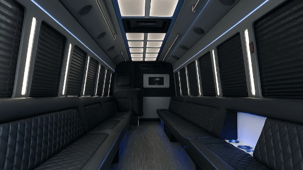 provo 28 passenger party bus inside