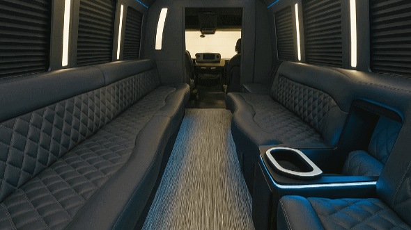 provo 40 passenger party bus inside
